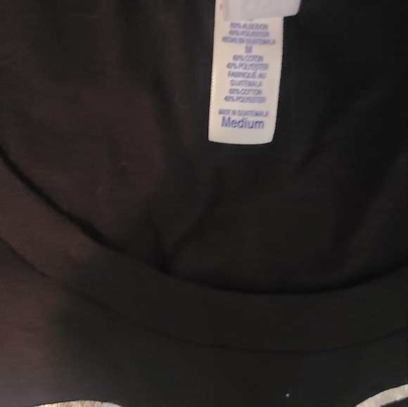 Express your passion black tee shirt dress sz med - Picture 5 of 5